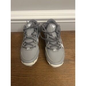 Nike Hyperdiamond Keystone Women's Size 6 Softball Cleats Grey & White EUC